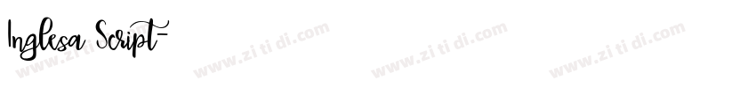 Inglesa Script字体转换